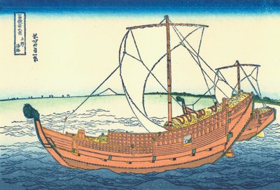 The Kazusa Province Sea Route by Katsushika Hokusai